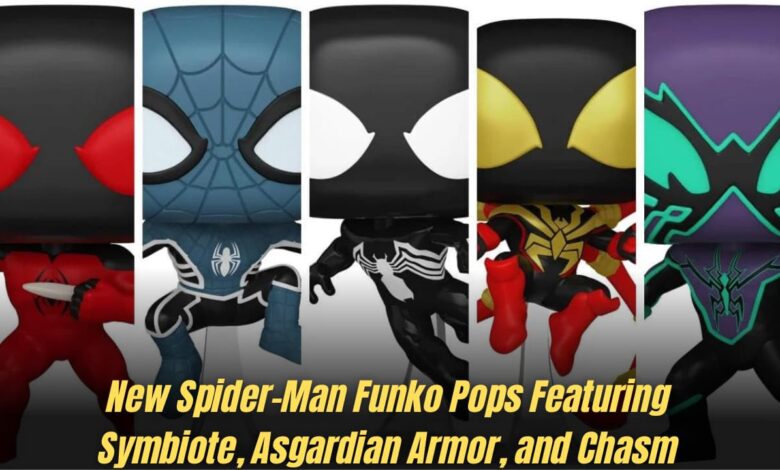 New Spider-Man Funko Pops Featuring Symbiote, Asgardian Armor, and Chasm