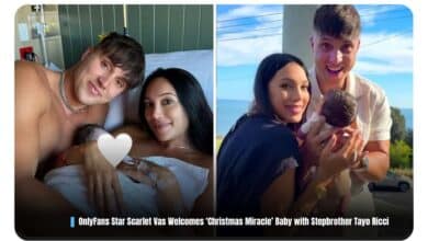 OnlyFans Star Scarlet Vas Welcomes ‘Christmas Miracle’ Baby with Stepbrother Tayo Ricci